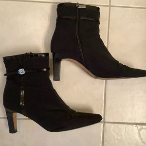 Brighton Regina Ankle Booties With Buckle Witch Core Witchy Goth Granny Artsy